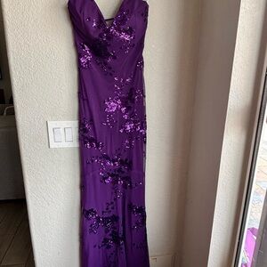 Lulus Purple Sequin Dress